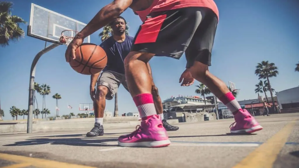 Two of the best 6’8 guards in the NBA playing basketball