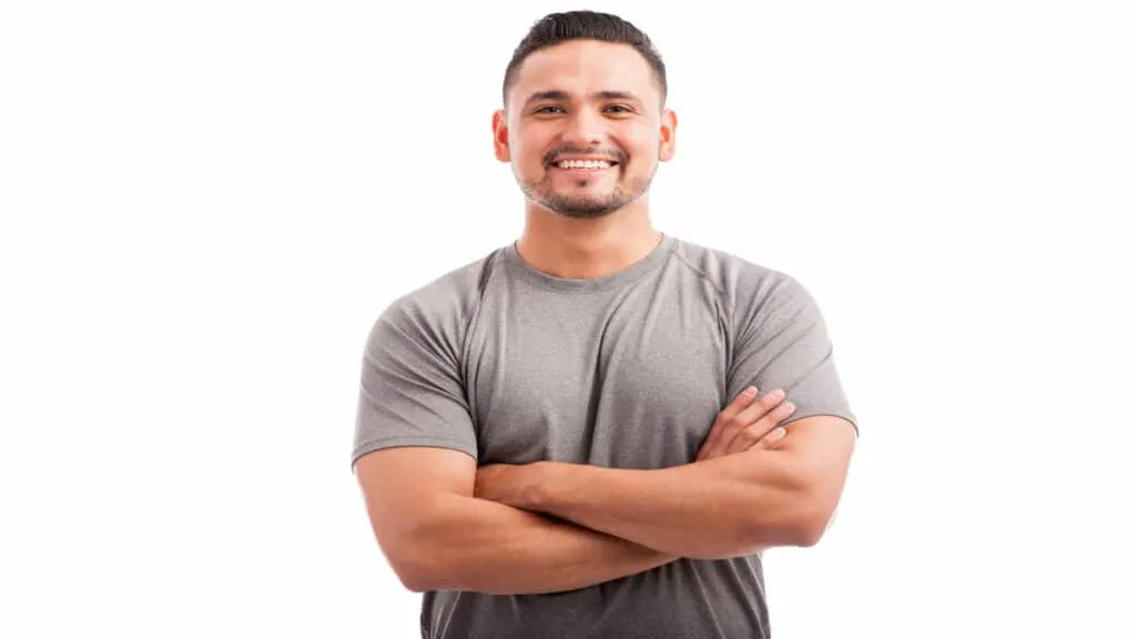 A male who has an average weight for Hispanic men